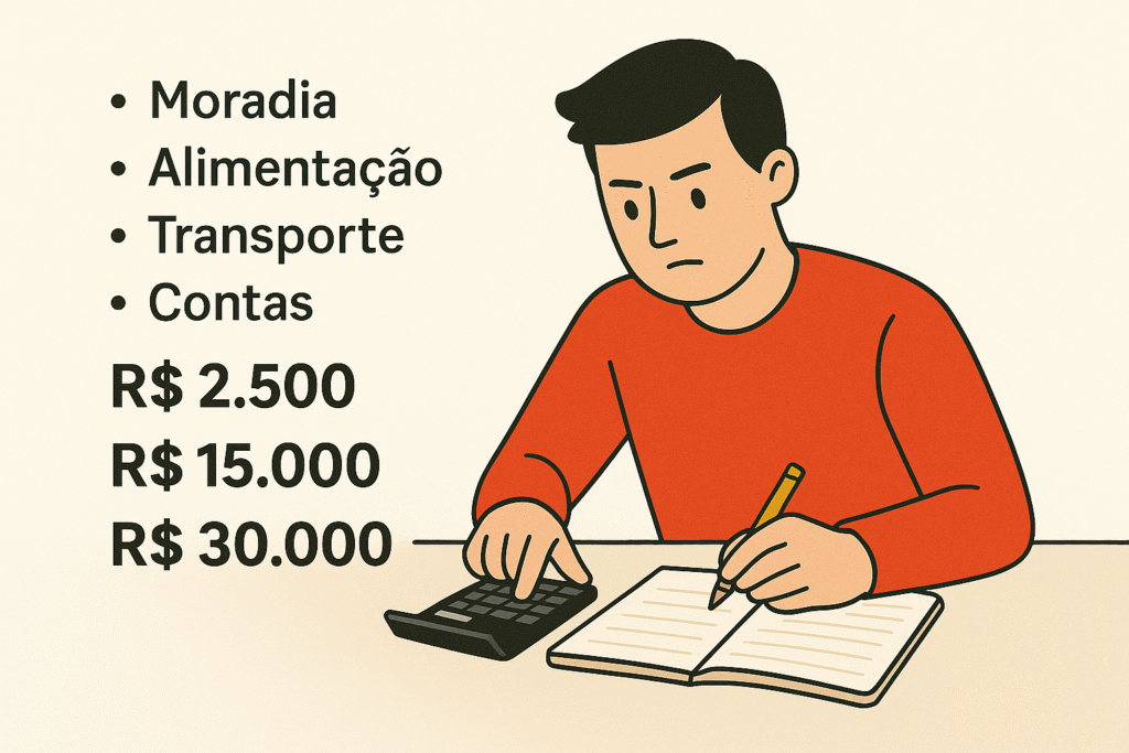 Calculando a reserva de emergencia