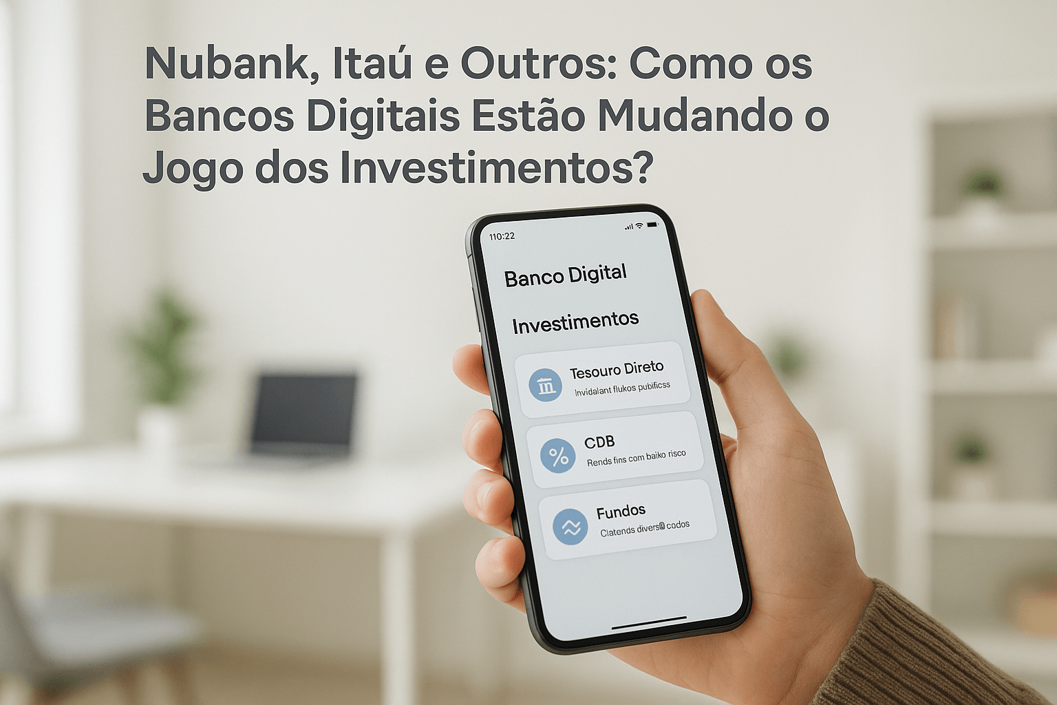 Leia mais sobre o artigo Nubank, Itaú e Outros: Como os Bancos Digitais Estão Mudando o Jogo dos Investimentos?