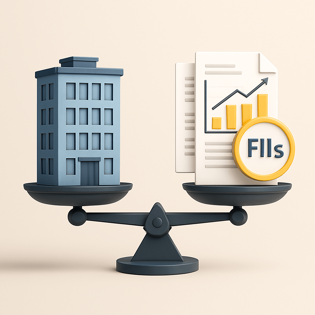 Leia mais sobre o artigo Fundos Imobiliários vs Imóveis Físicos: Qual é o Melhor Investimento em 2025?