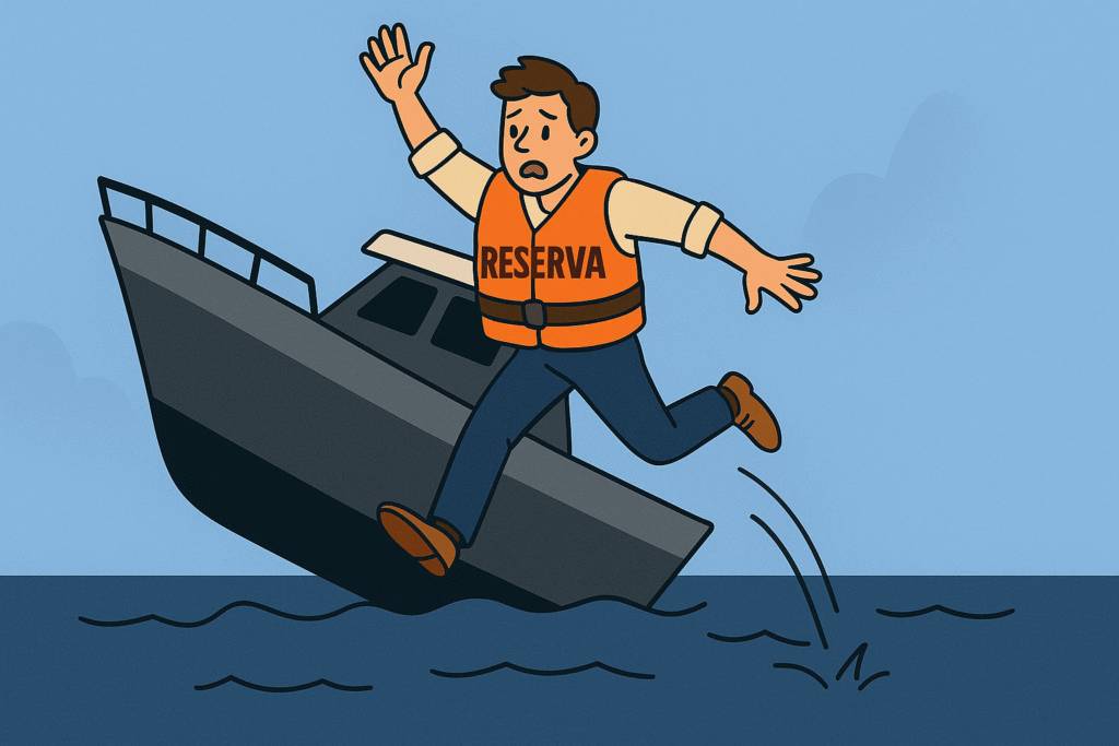 jogando fora sua reserva de emergencia